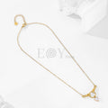Collar manos y corazón circonita