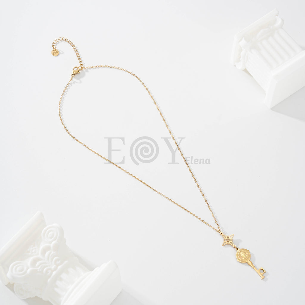 Collar nudo de bruja y llave de San Benito