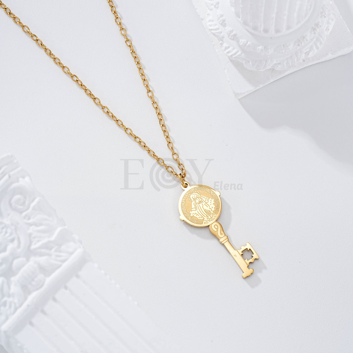 Collar llave Vírgen de la Milagrossa