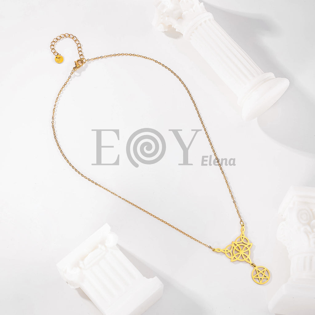 Collar Nudo Celta y Pentáculo