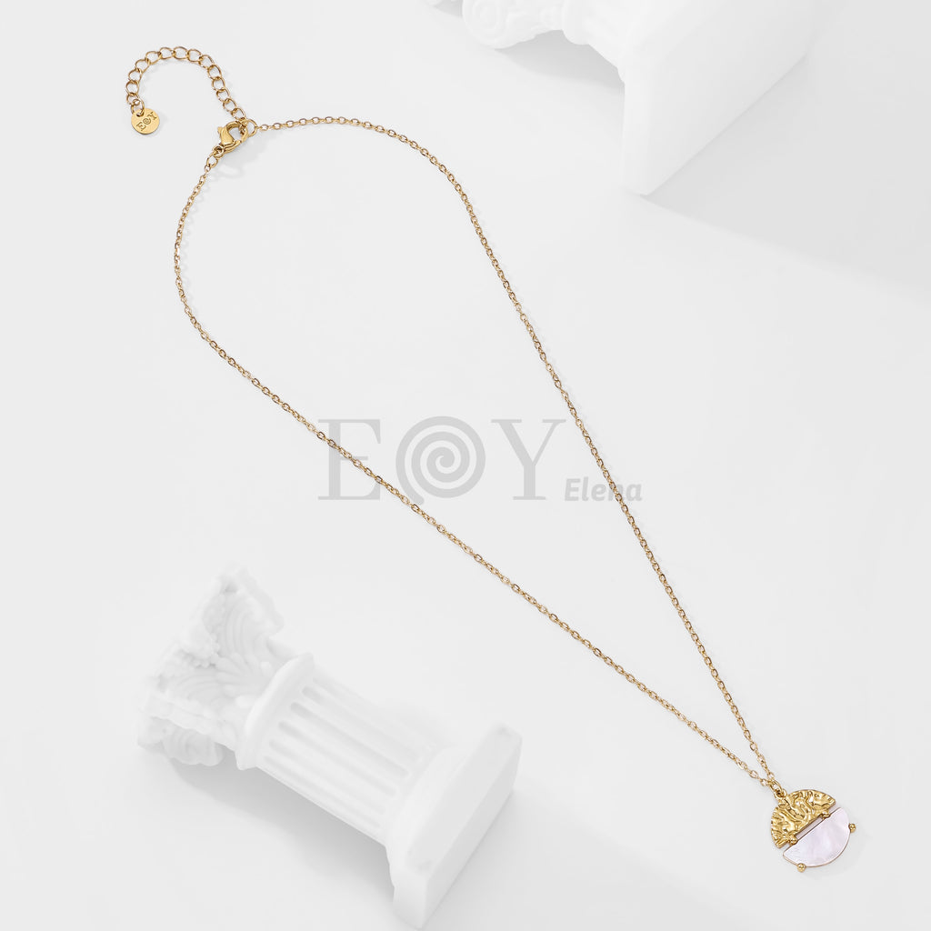 Collar chapa con nacar