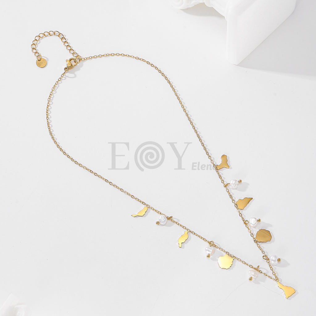 Collar canarias con perlas