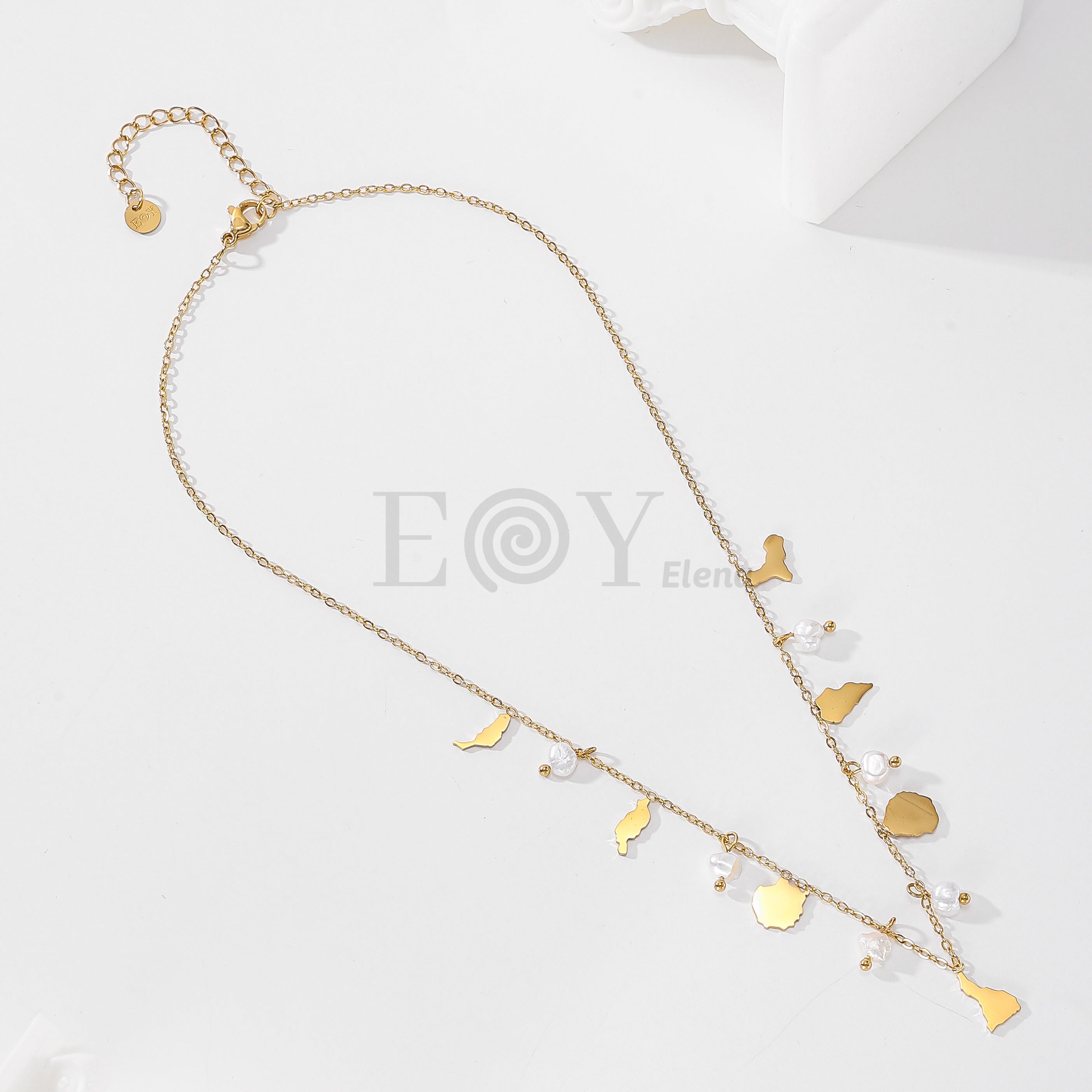 Collar canarias con perlas