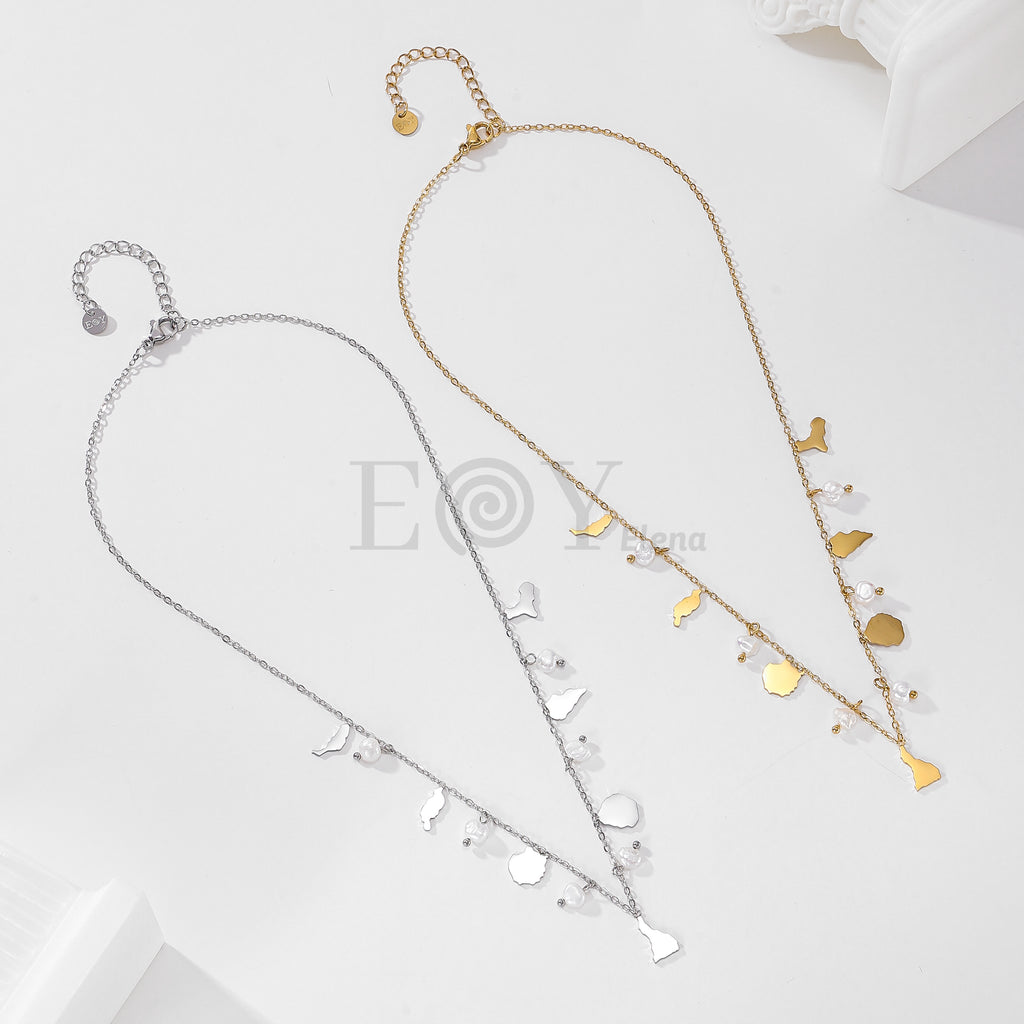 Collar canarias con perlas