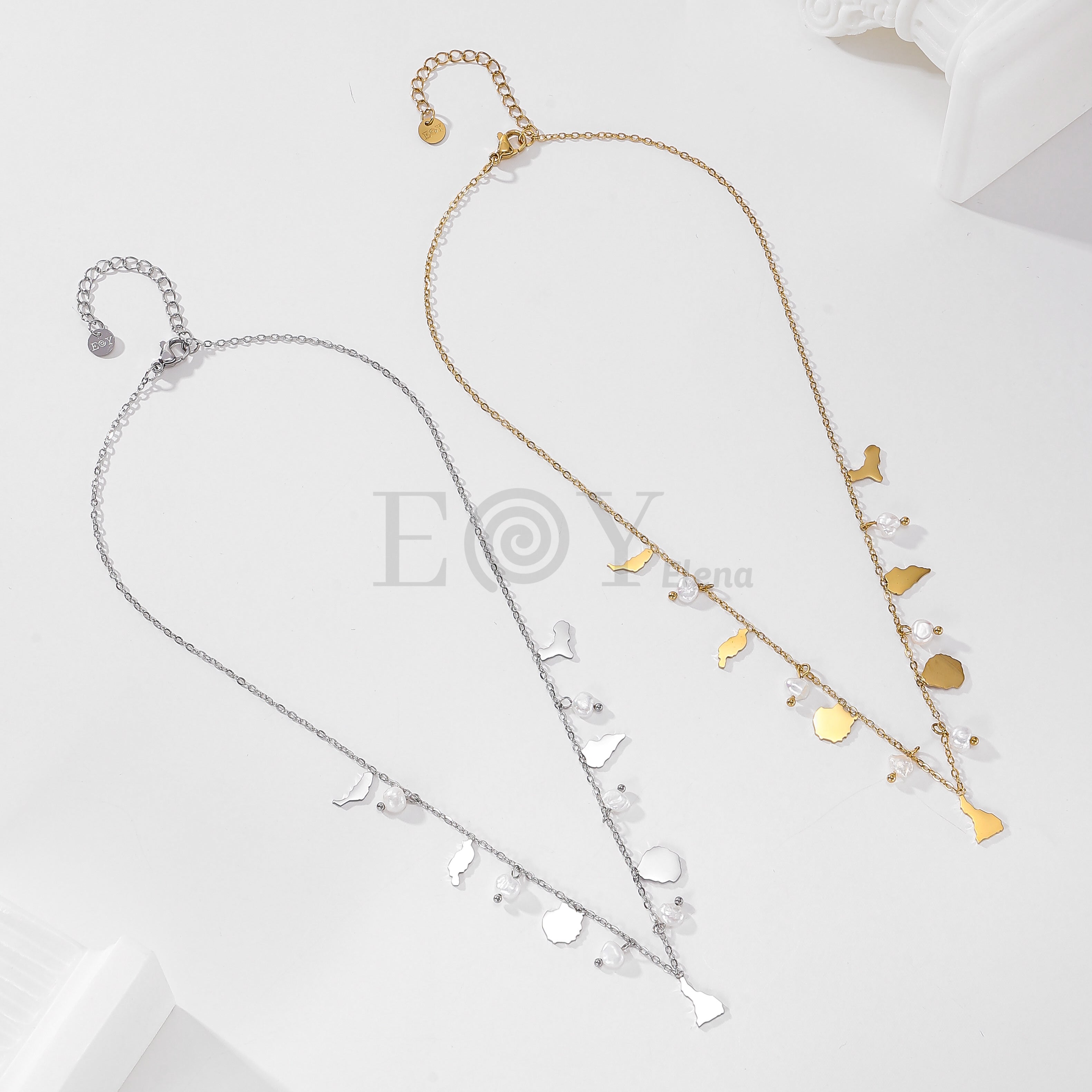 Collar canarias con perlas