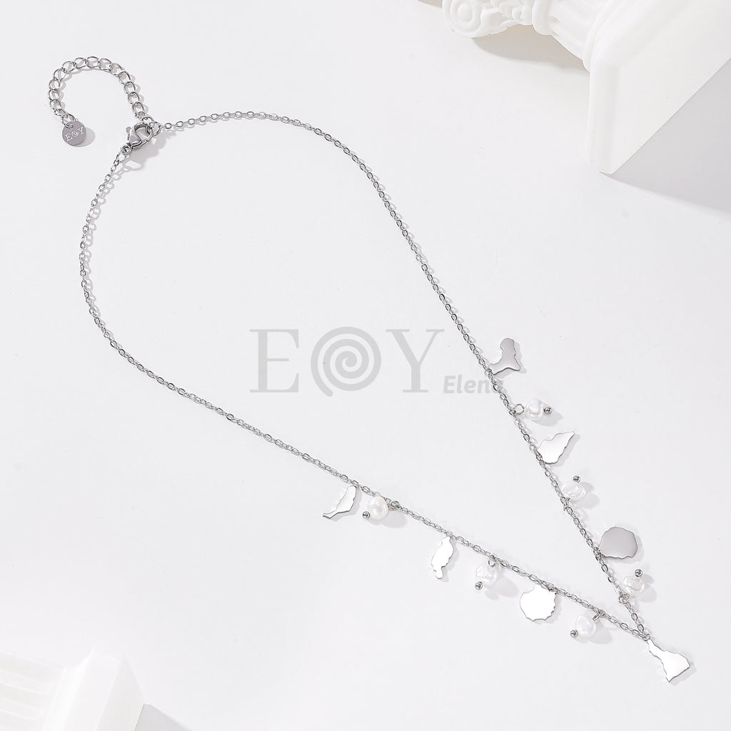 Collar canarias con perlas