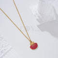 Collar concha color acero