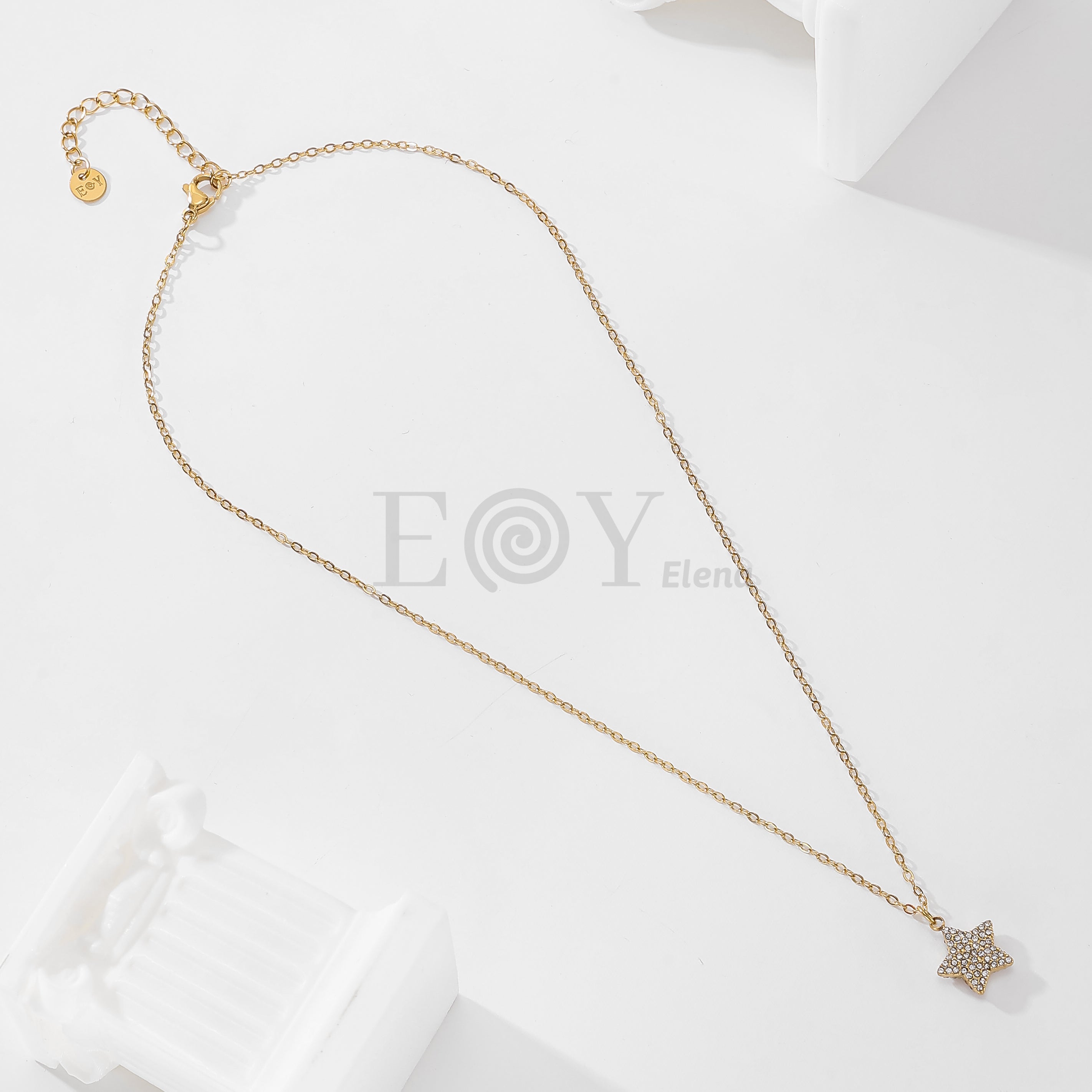 Collar estrella circonitas