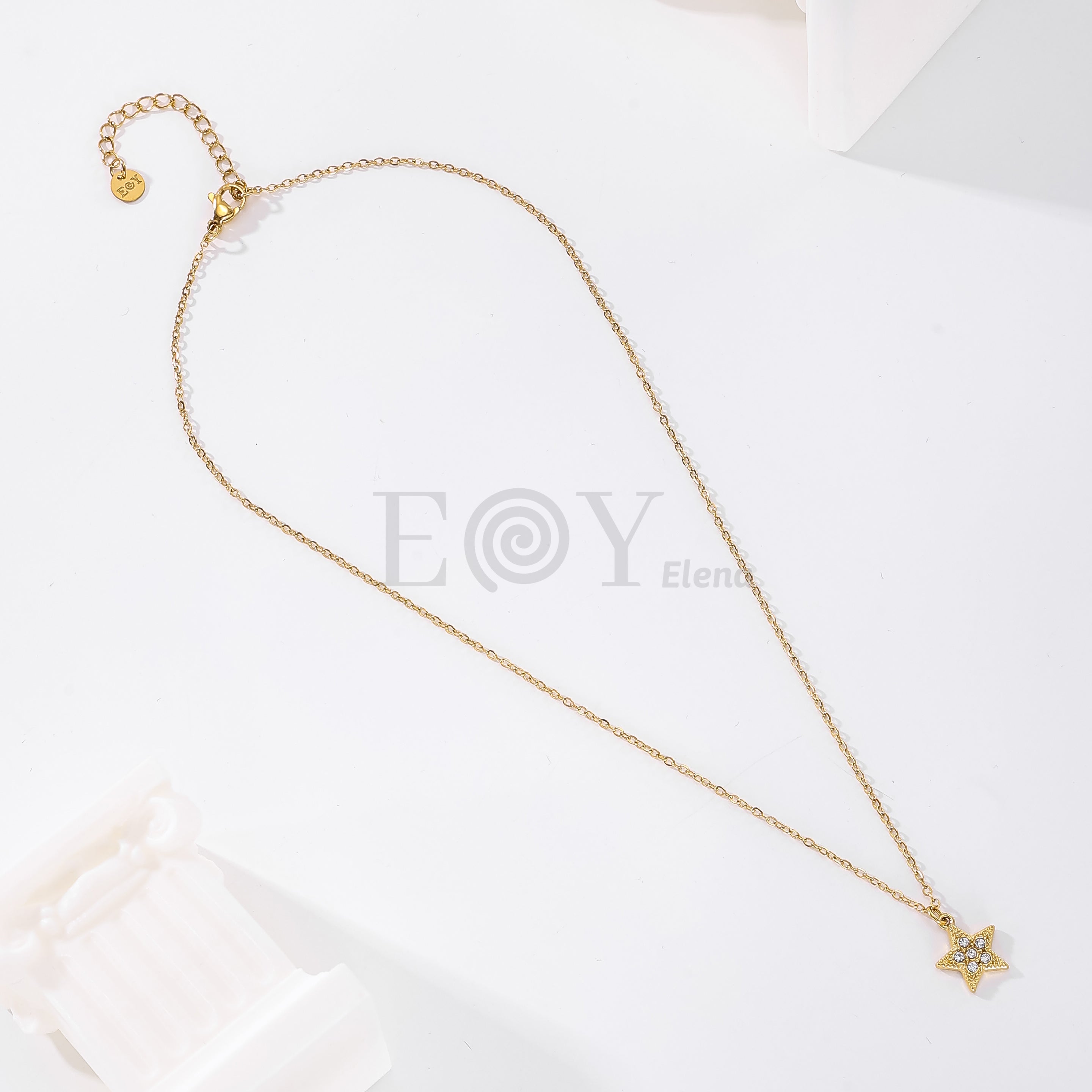 Collar estrella circonitas