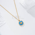 Collar chapa color y concha