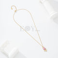Collar rosa color