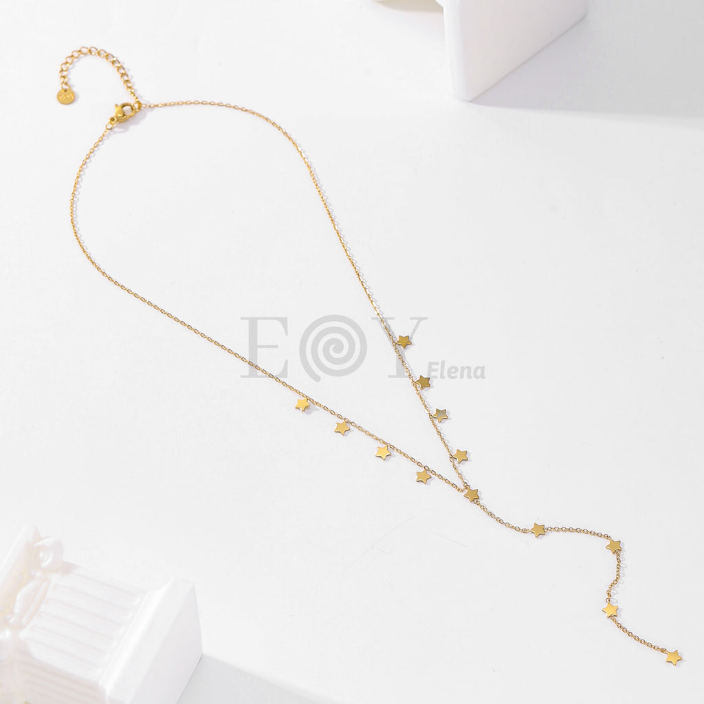 Collar colgante estrellas