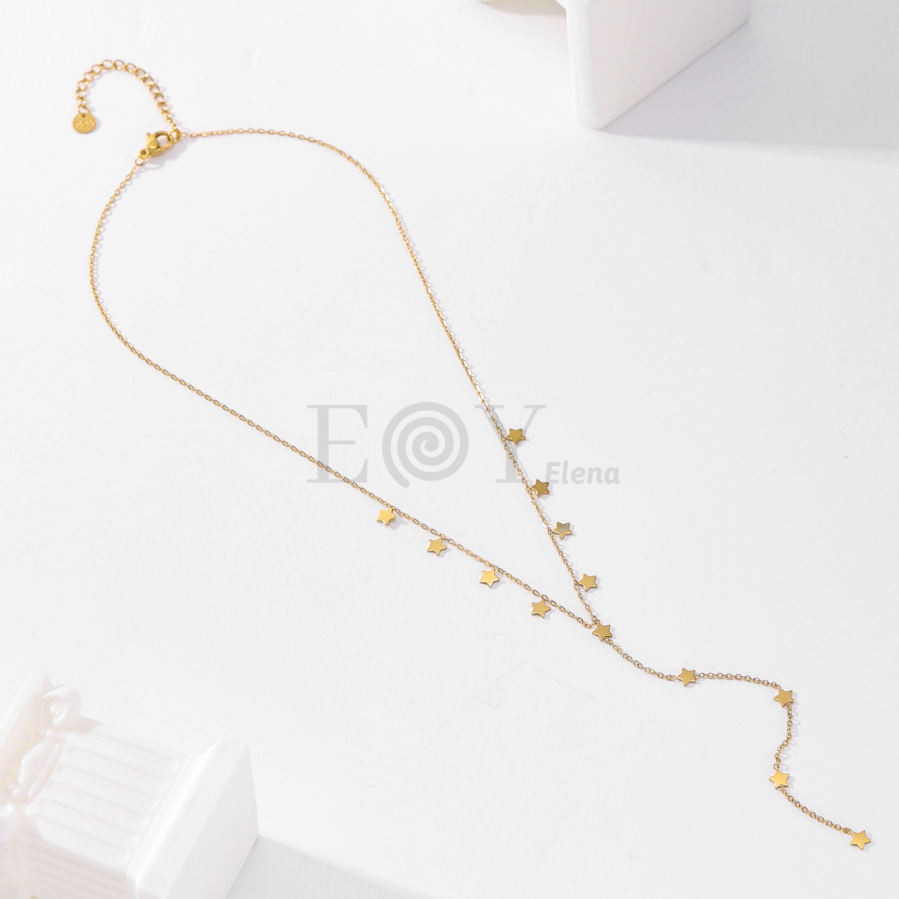 Collar colgante estrellas