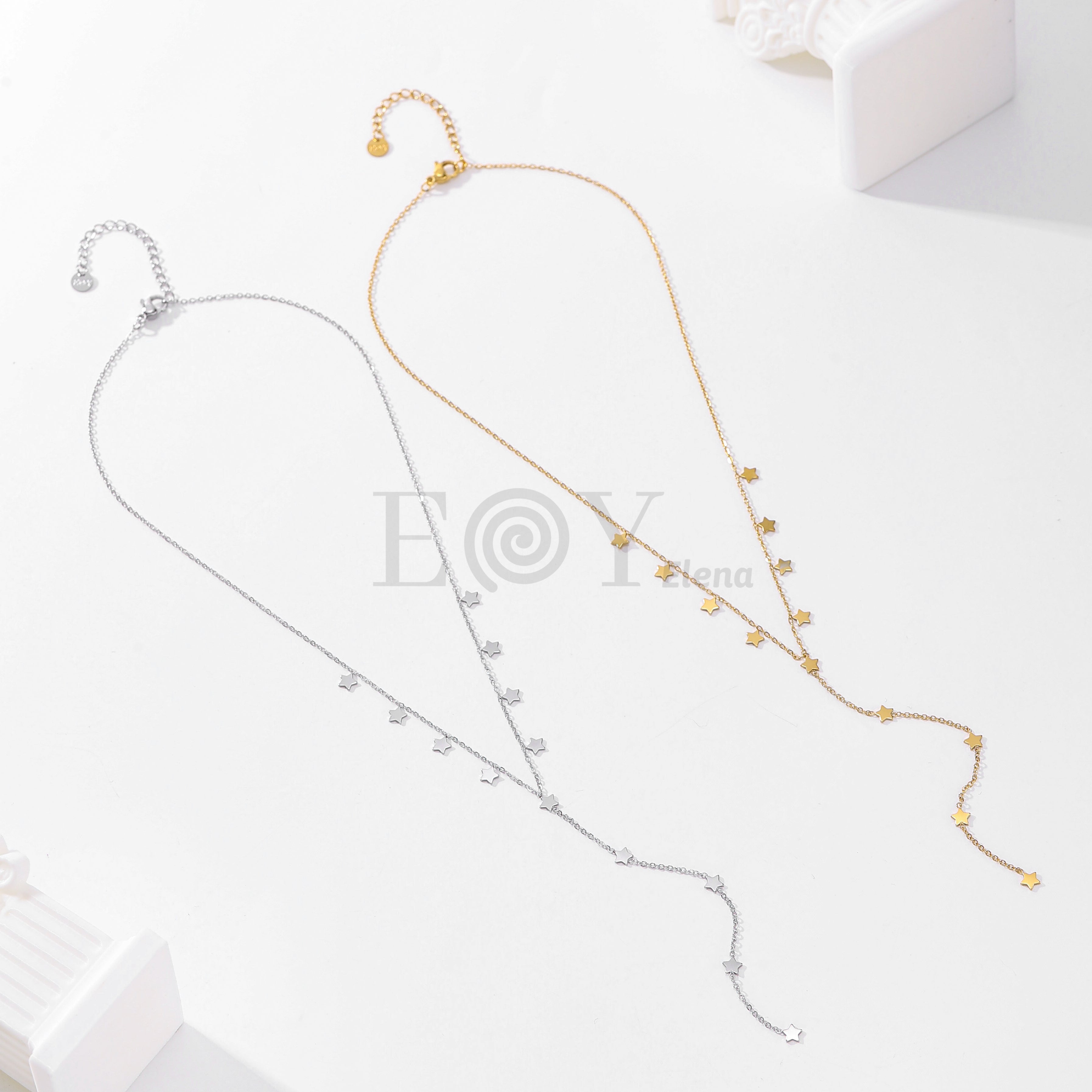 Collar colgante estrellas