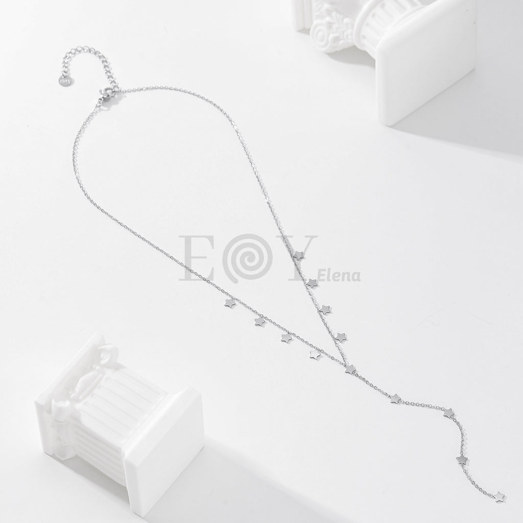 Collar colgante estrellas