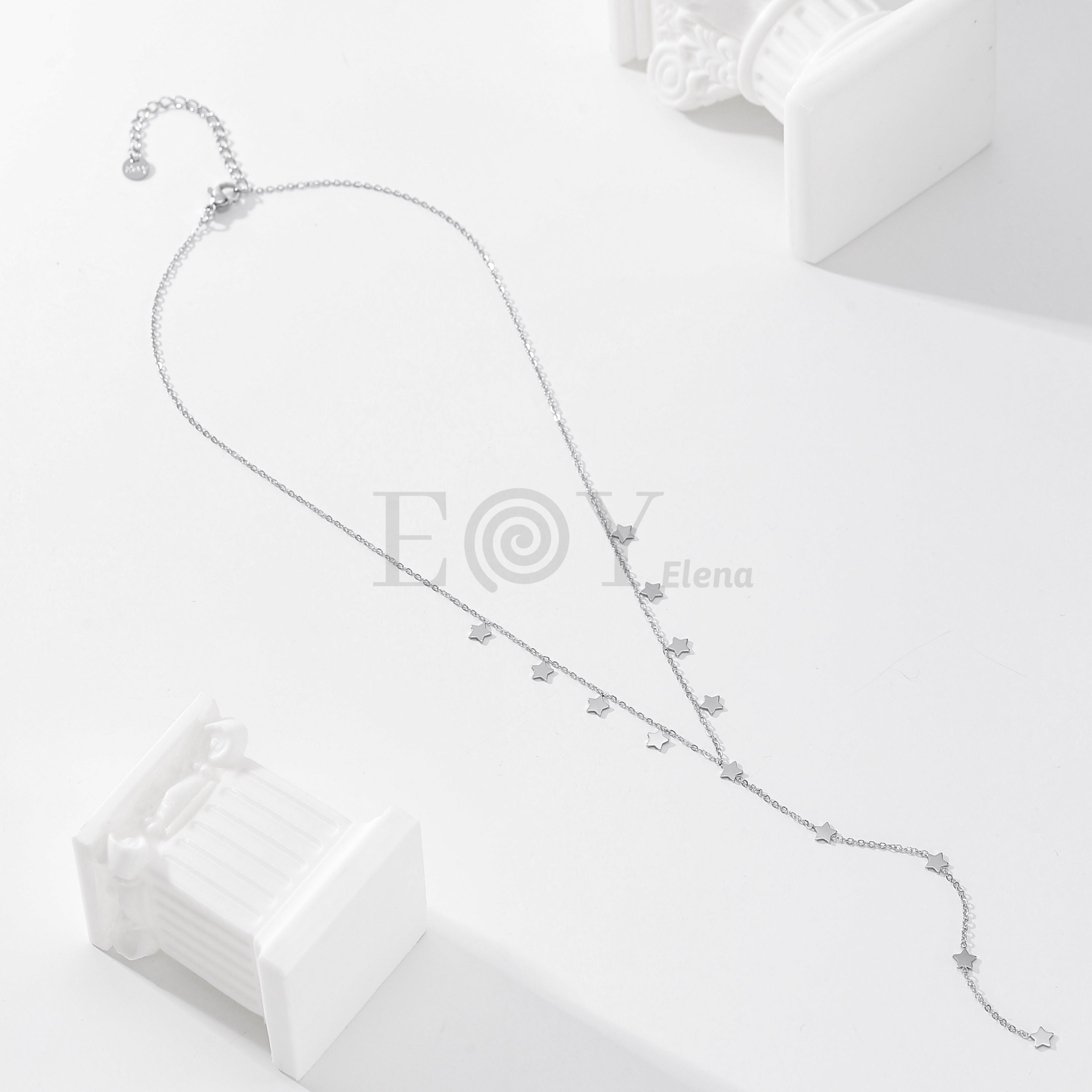 Collar colgante estrellas