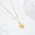 Collar pies dedos circonitas acero