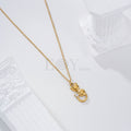 Collar gato circonita acero