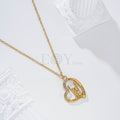 Collar corazón y mejores amigas acero