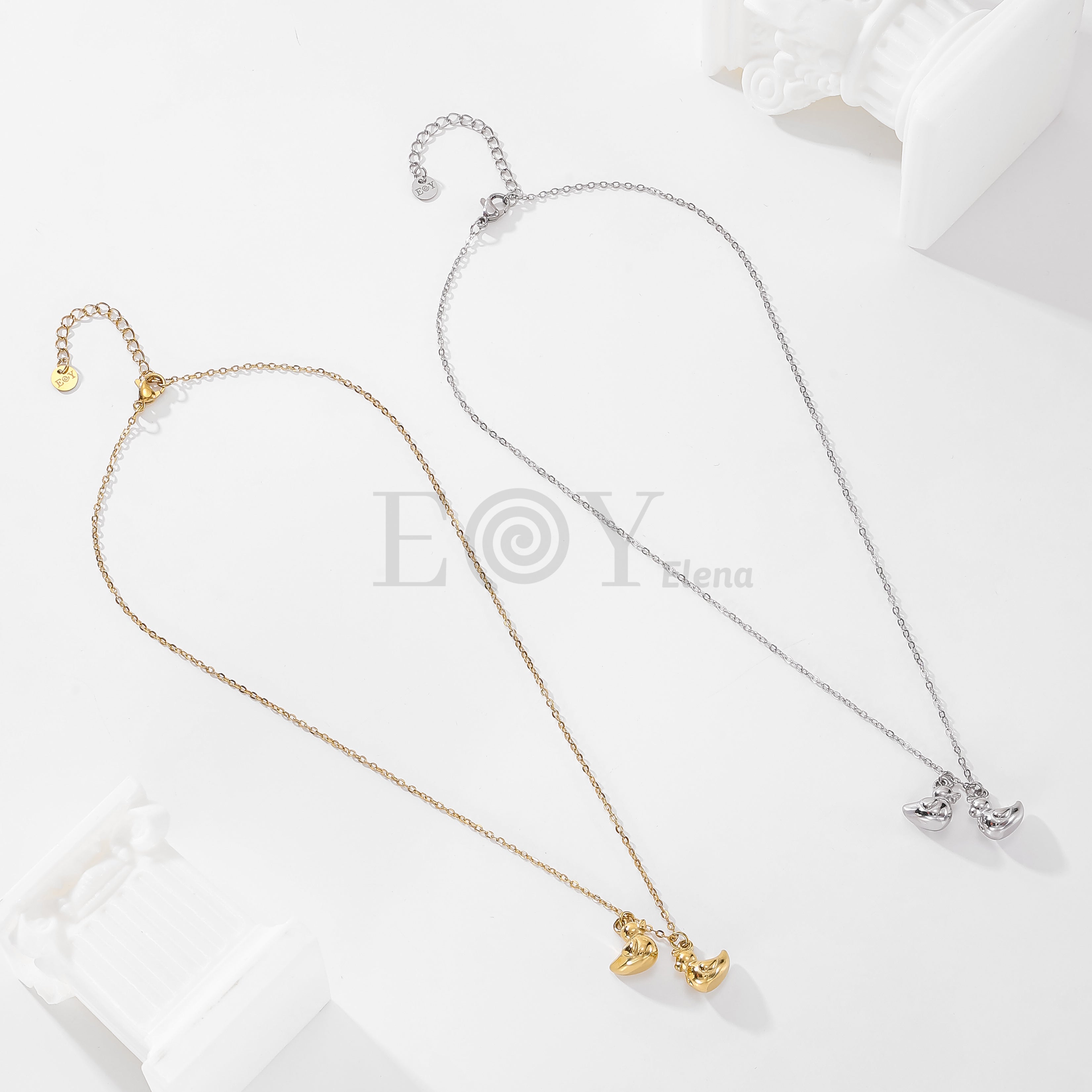 Collar de dos patos