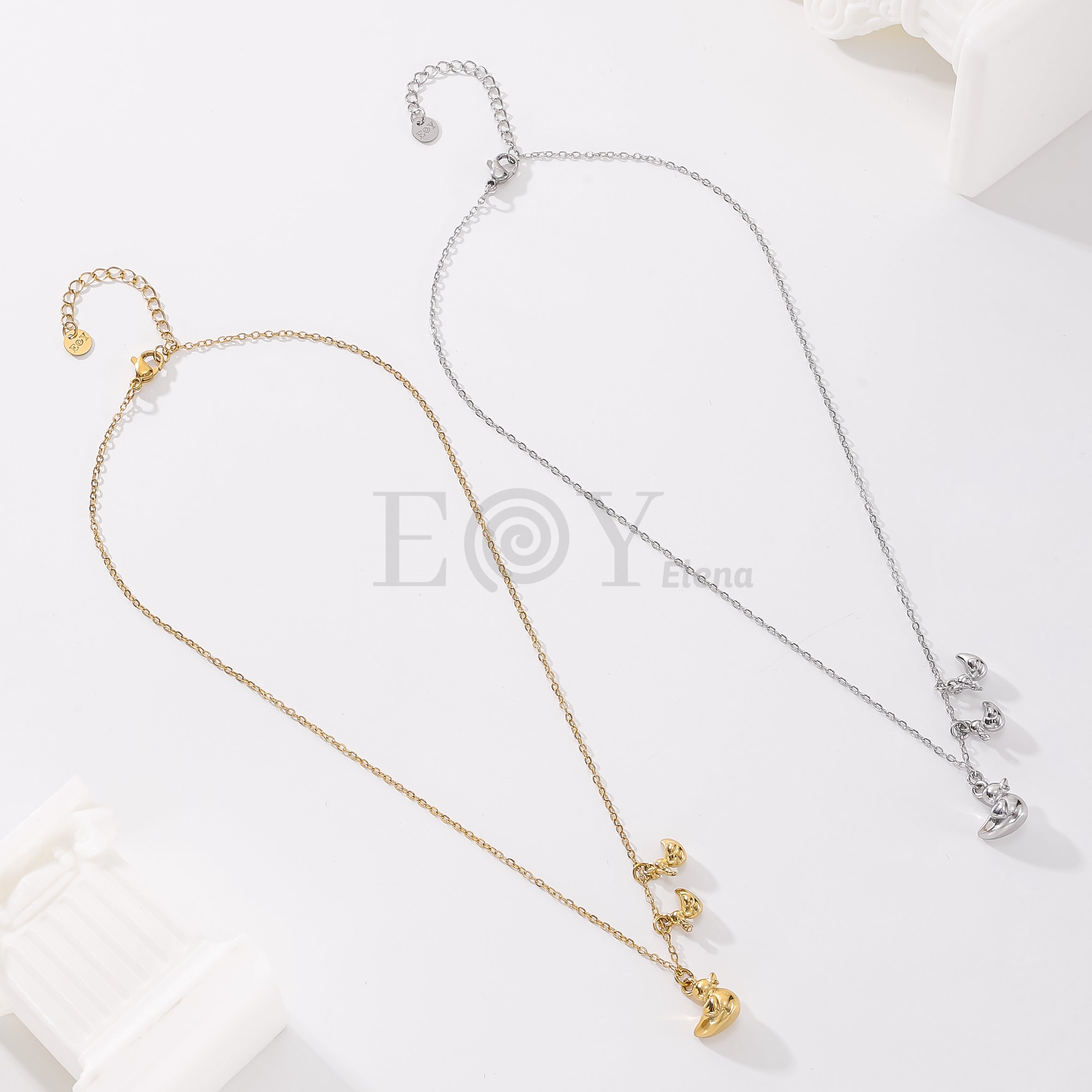 Collar de tres patos