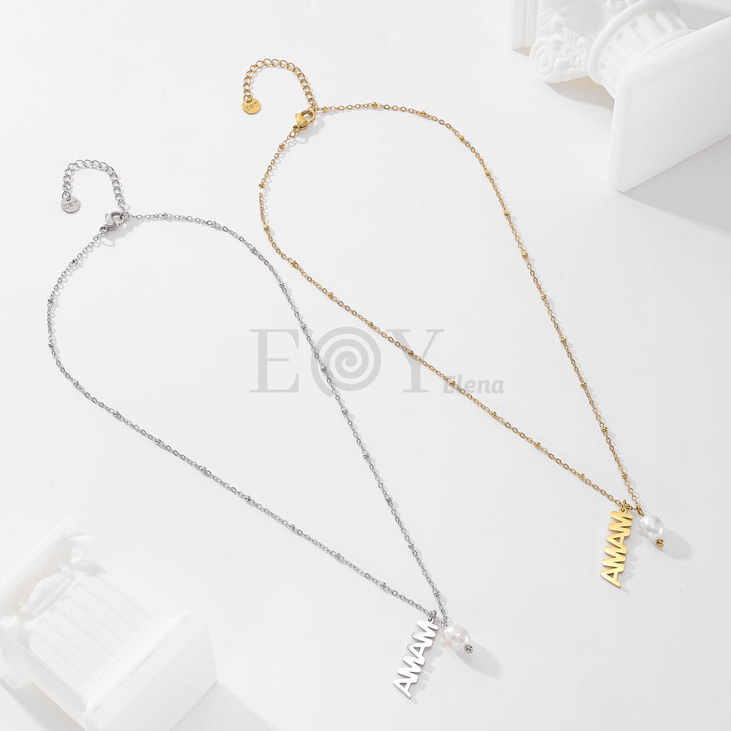 Collar mama con perla