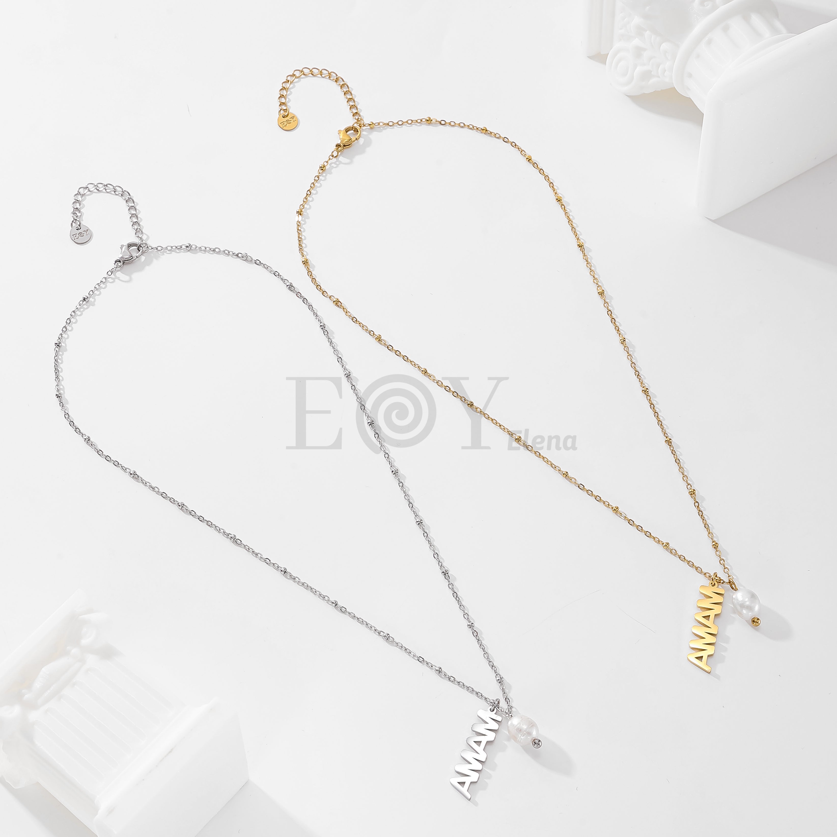 Collar mama con perla