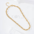 Collar cadena eslabones calados acero