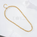 Collar cadena eslabones brillos acero