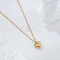 Collar corazón acero