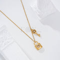 Collar candado y llave acero