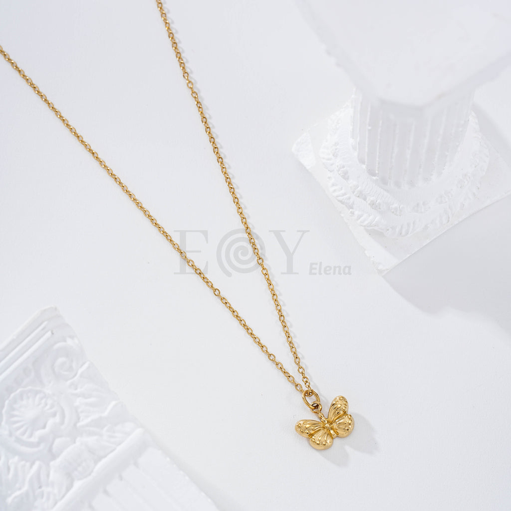 Collar mariposa acero