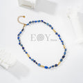 Collar piedras con detalles dorados