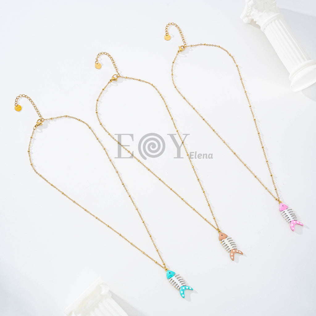 Collar pez raspa color