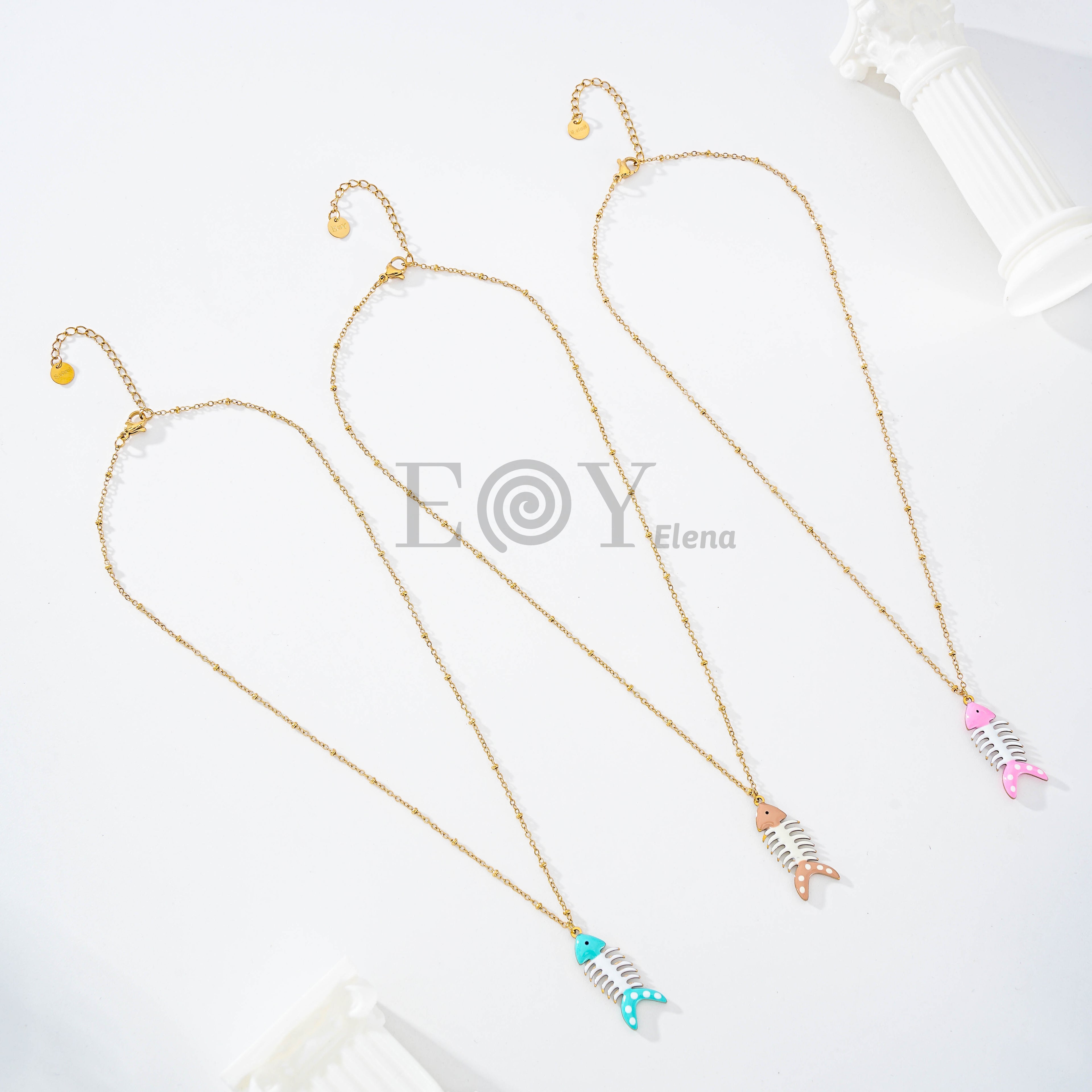Collar pez raspa color