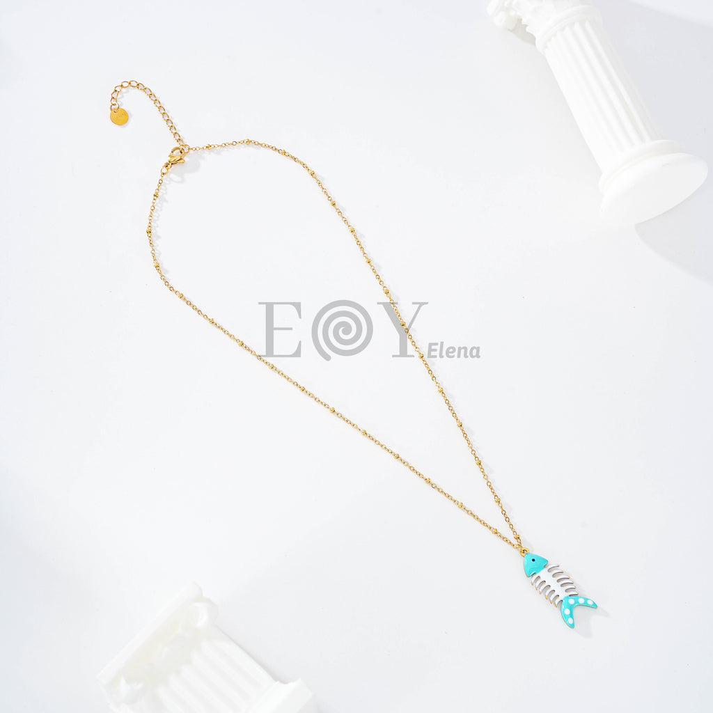 Collar pez raspa color
