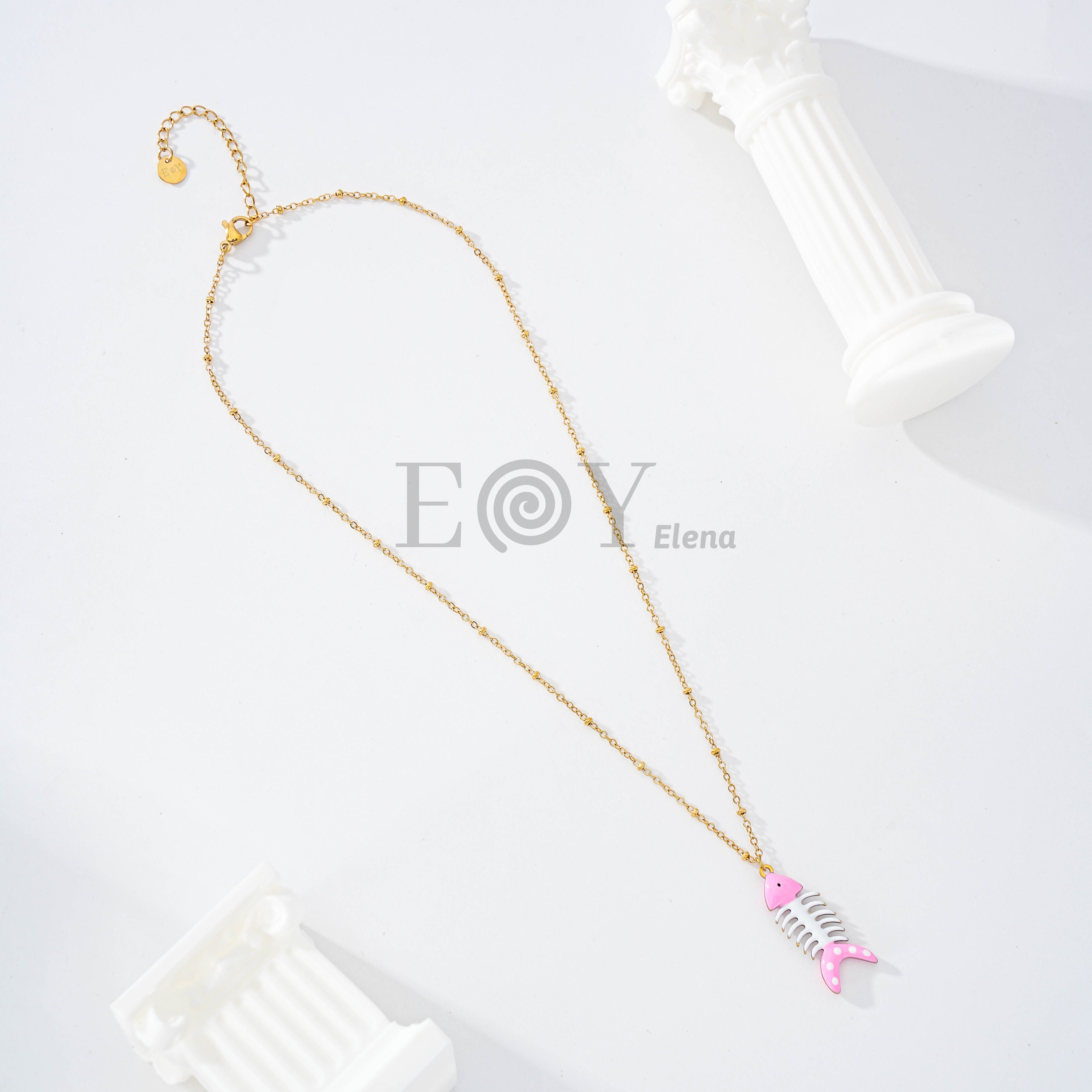 Collar pez raspa color