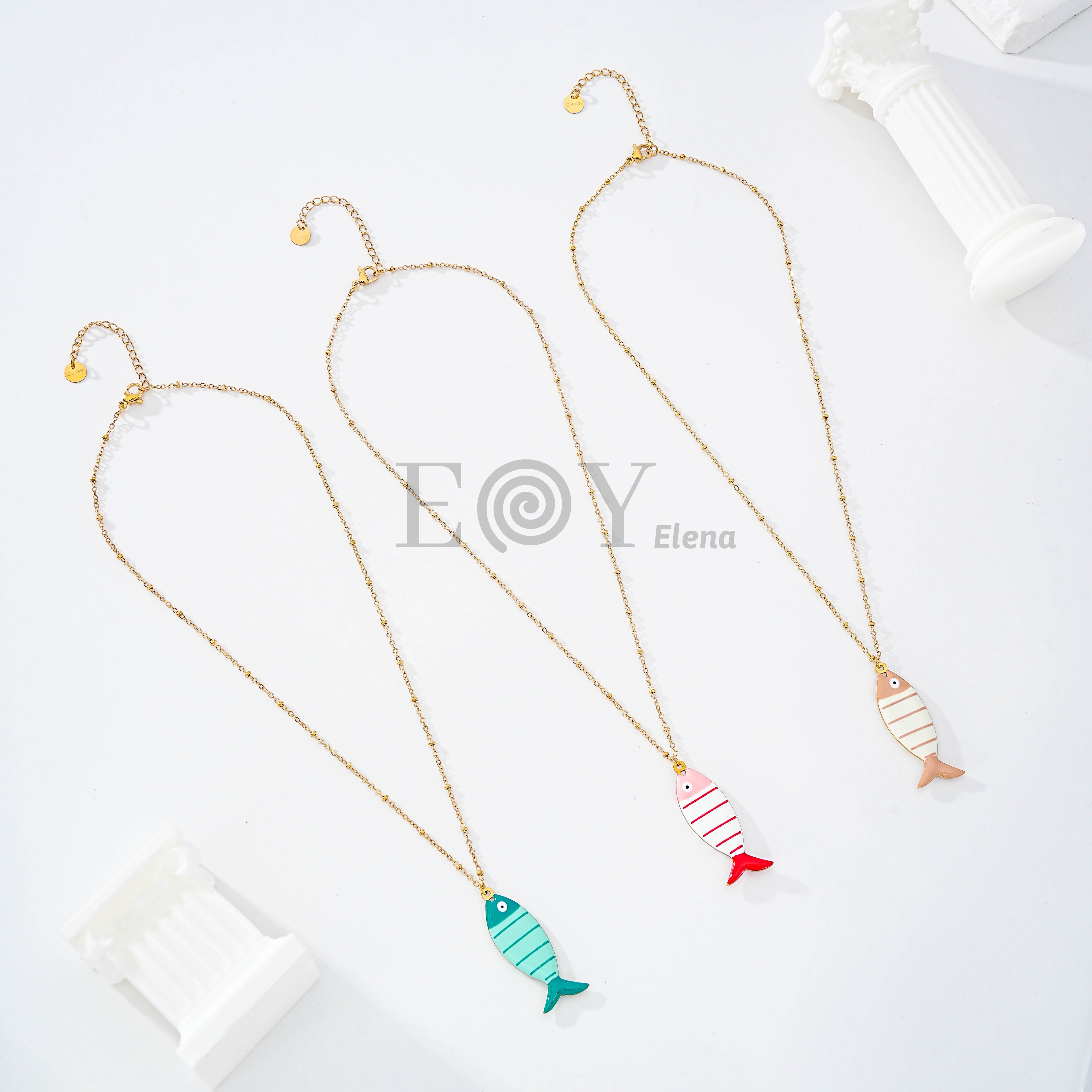 Collar pez grueso colores