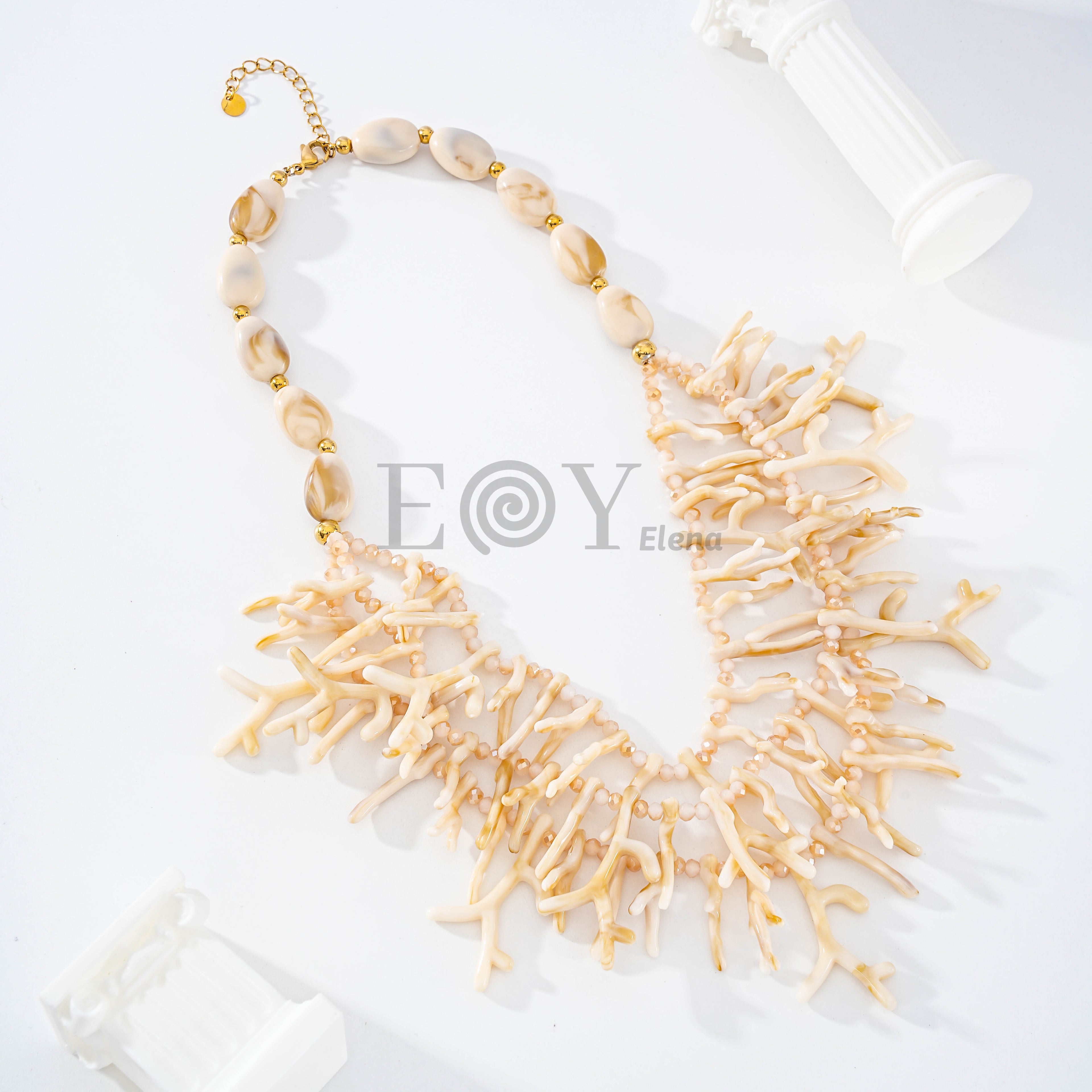 Collares colores tres filas corales