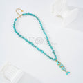 Collar piedras turquesa y pez