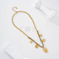 Collar medalla virgenes y cruces