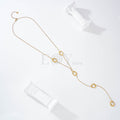 Collar lariat con óvalos