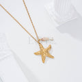Collar pez rayas y estrella dorada