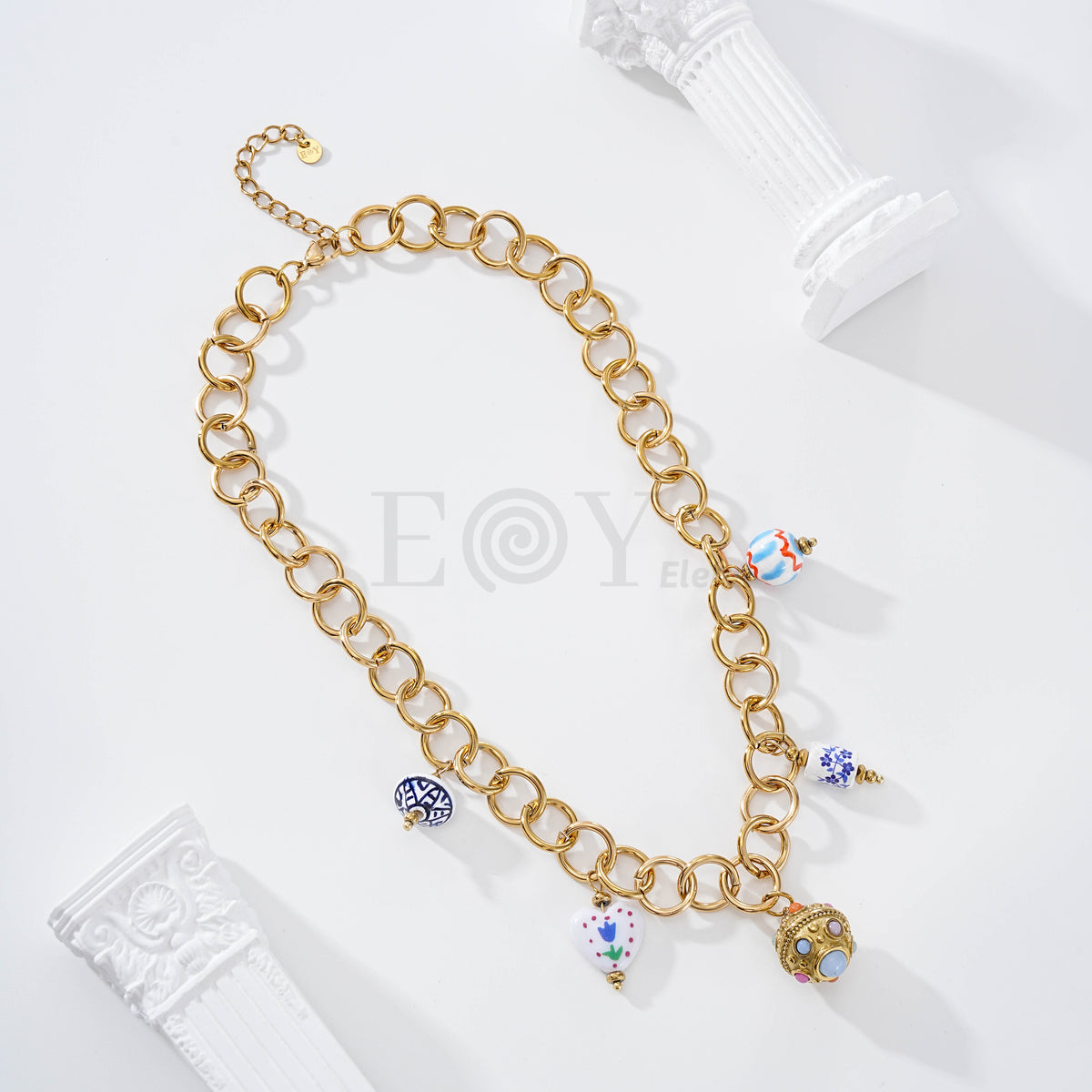 Collar cacharro o farolillo acero