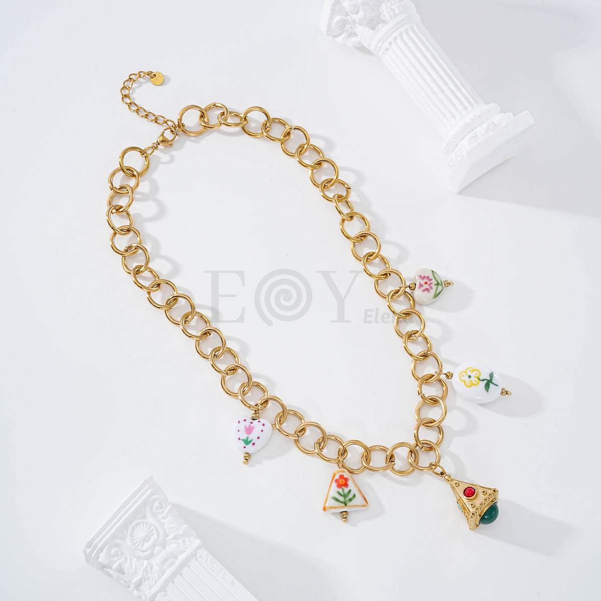 Collar cacharro o farolillo acero