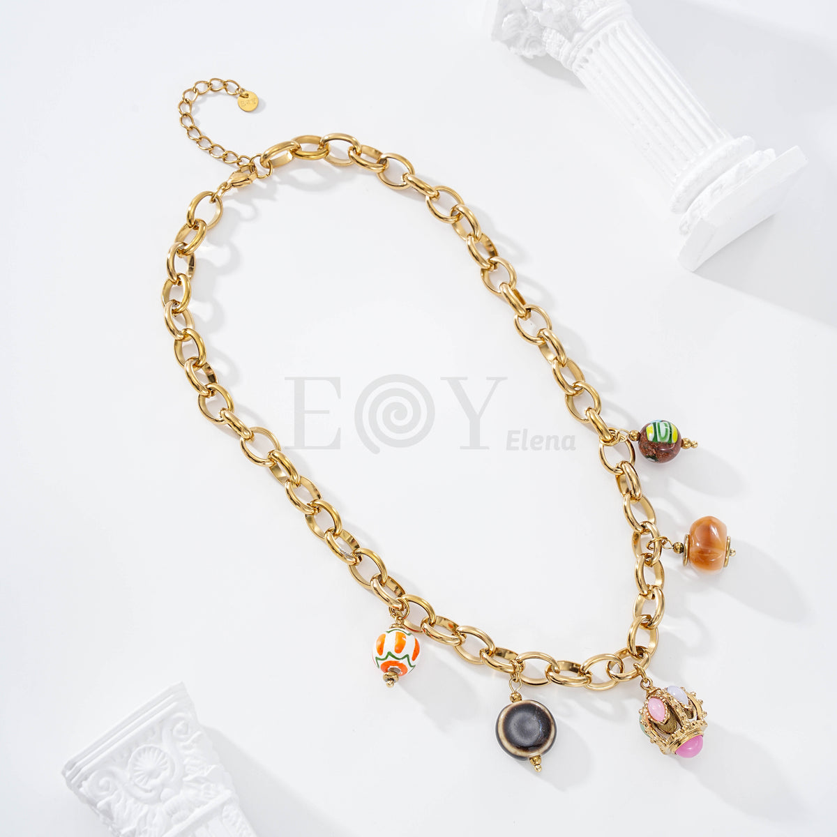 Collar cacharro o farolillo acero