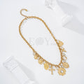 Collar con charms religiosos