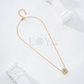 Collar cruz chapa circonitas