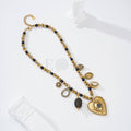 Collar corazón y charms