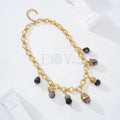 Collar con charms oscuros acero